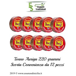 Tranci di Tonno Auriga Nino Castiglione 220g x 12 lattine
