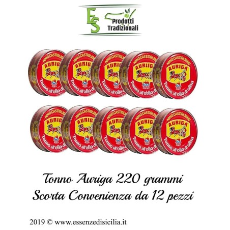 Tranci di Tonno Auriga Nino Castiglione 220g x 12 lattine