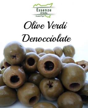 Olive Verdi Denocciolate in Salamoia
